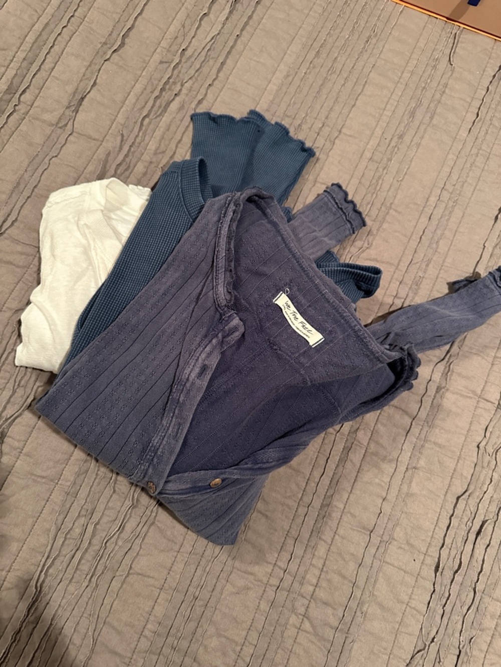 Free People long sleeved casual shirt bundle.